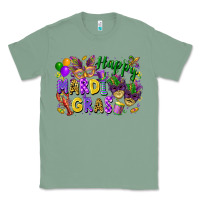 Sage Happy Mardi Gras Classic Tee - FaDigitalArtStudio