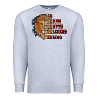 Heather Grey Dad The Man The Myth The Legend The King Premium Sweatshirt - Jasminsmagicworld