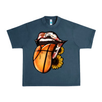 Midnight Navy Basketball Tongue Urban Heavy Tee - Jasminsmagicworld