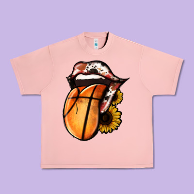 Basketball Tongue Urban Heavy Tee Designed By Jasminsmagicworld