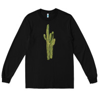 Black saguaro cactus Long Sleeve Tee - LillyAllenDesigns