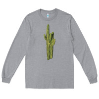 Heather Grey saguaro cactus Long Sleeve Tee - LillyAllenDesigns