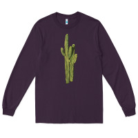 Plum saguaro cactus Long Sleeve Tee - LillyAllenDesigns