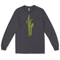 Smoke saguaro cactus Long Sleeve Tee - LillyAllenDesigns