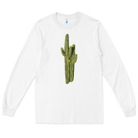 White saguaro cactus Long Sleeve Tee - LillyAllenDesigns