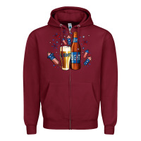 Burgundy Just Here For The Light Zipper Hoodie - Jasminsmagicworld