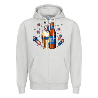 Dove Grey Just Here For The Light Zipper Hoodie - Jasminsmagicworld