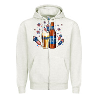 Oatmeal Heather Just Here For The Light Zipper Hoodie - Jasminsmagicworld