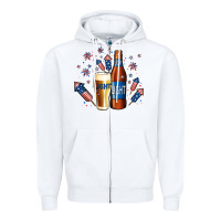 White Just Here For The Light Zipper Hoodie - Jasminsmagicworld