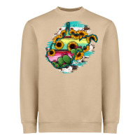 Mushroom west virginia map sunflower cactus serape Heavyweight Sweatshirt - RanaPortraitStore