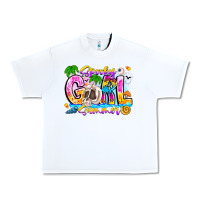 White spooky girl summer Urban Heavy Tee - CowhideDigitalArt