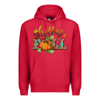 Cardinal hello fall pumpkin Premium Hoodie - BarkalooDesign
