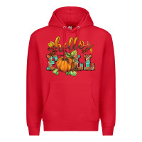 Red hello fall pumpkin Premium Hoodie - BarkalooDesign