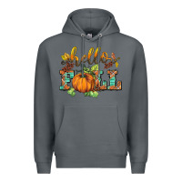 Rock hello fall pumpkin Premium Hoodie - BarkalooDesign