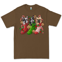 French Bulldog With Christmas Socks Premium Tee | Teevron