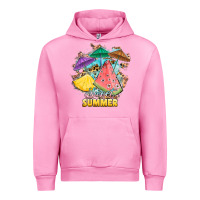 Fuchsia Pink sweet summer watermelon pineapple fruits Urban Hoodie - RanaPortraitStore