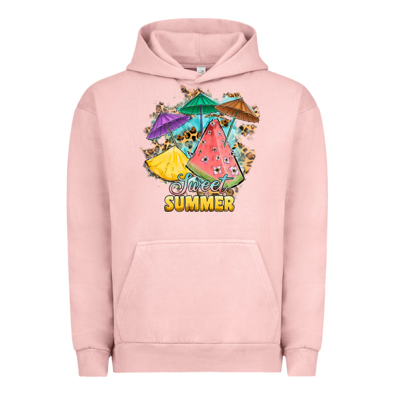 Sweet Summer Watermelon Pineapple Fruits Urban Hoodie by RanaPortraitStore | Teevron