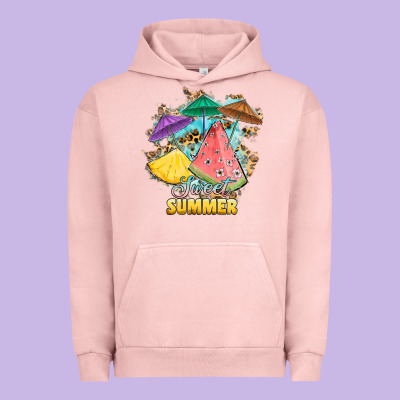 Sweet Summer Watermelon Pineapple Fruits Urban Hoodie Designed By Ranaportraitstore