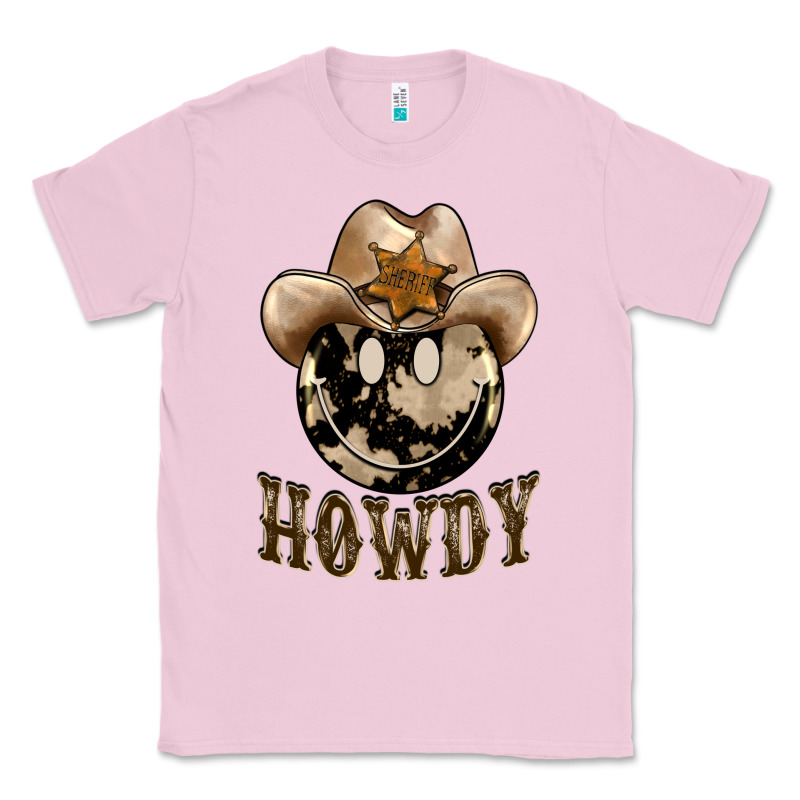 Howdy Smiley Face Classic Tee by BarkalooDesign | Teevron