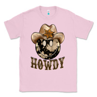 Bubblegum Pink howdy smiley face Classic Tee - BarkalooDesign