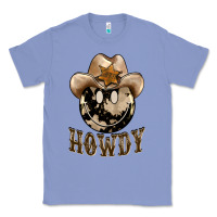 Colony Blue howdy smiley face Classic Tee - BarkalooDesign