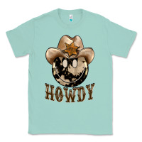 Seafoam howdy smiley face Classic Tee - BarkalooDesign