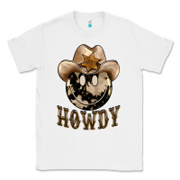 White howdy smiley face Classic Tee - BarkalooDesign