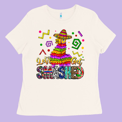 Let's Get Smashed Ladies Tee Designed By Cowhidedigitalart