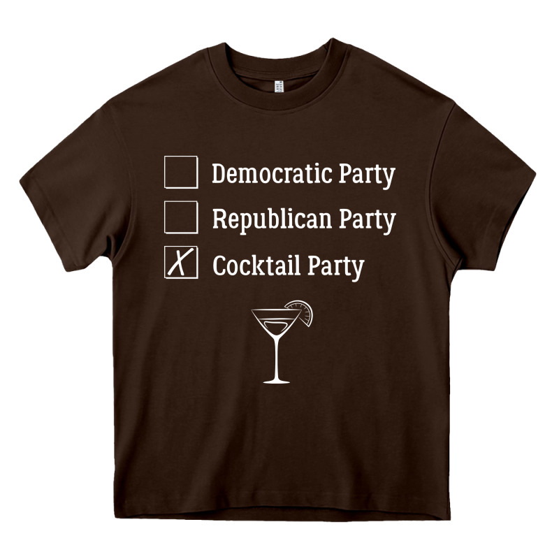 Democratic Republican Cocktail Party Funny Heavy Core Tee by artisFamous | Teevron