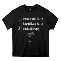 Black democratic republican cocktail party funny Heavy Core Tee - artisFamous