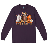 Plum happy easter day eggs Long Sleeve Tee - RacoonDesign