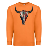 Carrot American Bull Skull Gemstone Premium Sweatshirt - Jasminsmagicworld