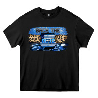 Black Back the blue Heavy Core Tee - FaDigitalArtStudio