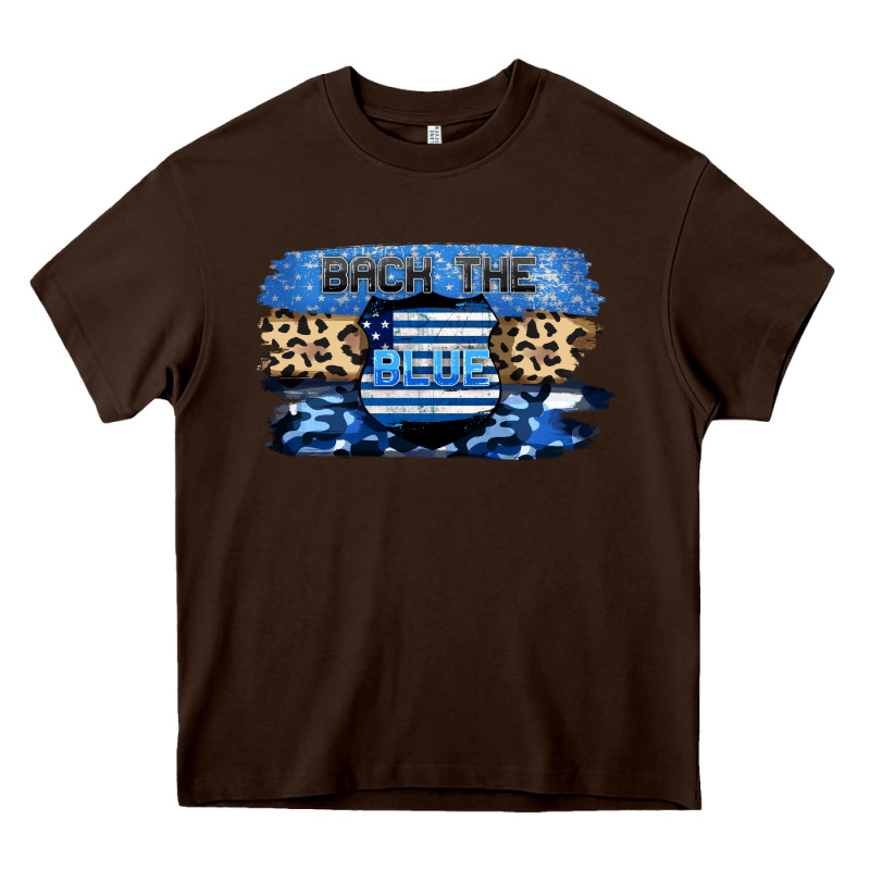 Back The Blue Heavy Core Tee by FaDigitalArtStudio | Teevron