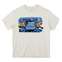 Cream Back the blue Heavy Core Tee - FaDigitalArtStudio