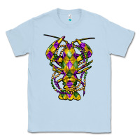 Dusty Blue mardi gras crawfish Classic Tee - FaDigitalArtStudio