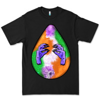 Black halloween hands teardrop Premium Tee - BundleAndBundleShop