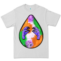 Dove Grey halloween hands teardrop Premium Tee - BundleAndBundleShop