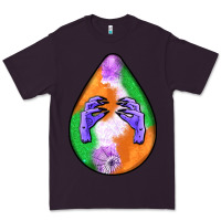 Plum halloween hands teardrop Premium Tee - BundleAndBundleShop