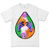 White halloween hands teardrop Premium Tee - BundleAndBundleShop