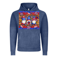 Vintage Denim american flag gnomes star leopard glitter tumbler Vintage Hoodie - Artiststas