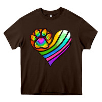 Chocolate Brown Pride Heart Heavy Core Tee - Jasminsmagicworld