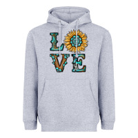 Heather Grey sunflower love Heavyweight Hoodie - RanaPortraitStore