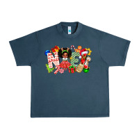 Midnight Navy Noel Afro Girl Baby Urban Heavy Tee - CowhideDigitalArt