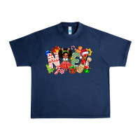 Navy Noel Afro Girl Baby Urban Heavy Tee - CowhideDigitalArt