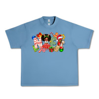 Pebble Blue Noel Afro Girl Baby Urban Heavy Tee - CowhideDigitalArt