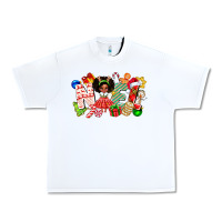 White Noel Afro Girl Baby Urban Heavy Tee - CowhideDigitalArt