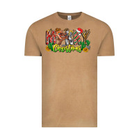 Vintage Camel Merry Christmas Vintage Tee - CowhideDigitalArt