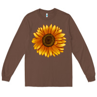 Chestnut Soraya Sunflower Long Sleeve Tee - LillyAllenDesigns