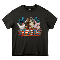Asphalt Oh my stars farm animals Heavy Core Tee - FaDigitalArtStudio